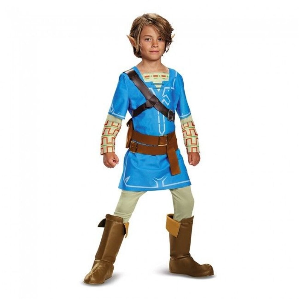LICENSED ZELDA LINK 4PC COSTUME SIZE LARGE (10-12)
